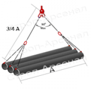 Строп для подъёма трёх труб